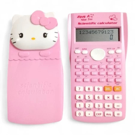Kalkulator Sekolah Scientific HELLO KITTY Kalkulator Ilmiah Desain Lucu