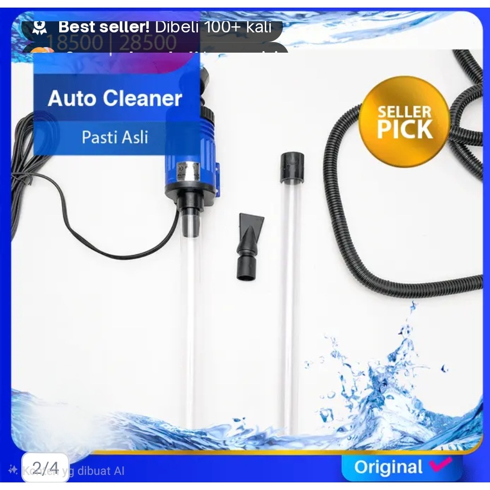 Penguras Aquarium Pembersih Aquarium Otomatis Cleaner Pump AHC 18500 AHC 18500