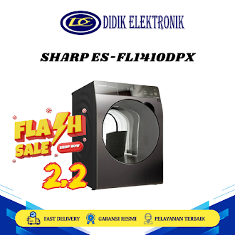 SHARP ES-FL1410DPX Mesin Cuci Wsh 10,5 Kg Dry 7 Kg Menu Intuitif FL1410DPX