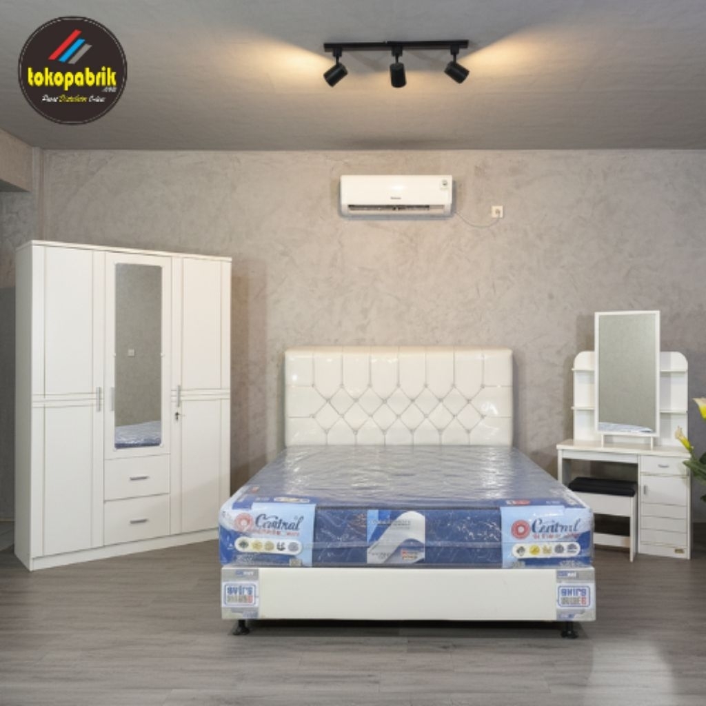 Set Lemari Pakaian Meja Rias Springbed Dipan / Set Kamar Tidur / Paket Kamar Tidur / Paket Lamaran S