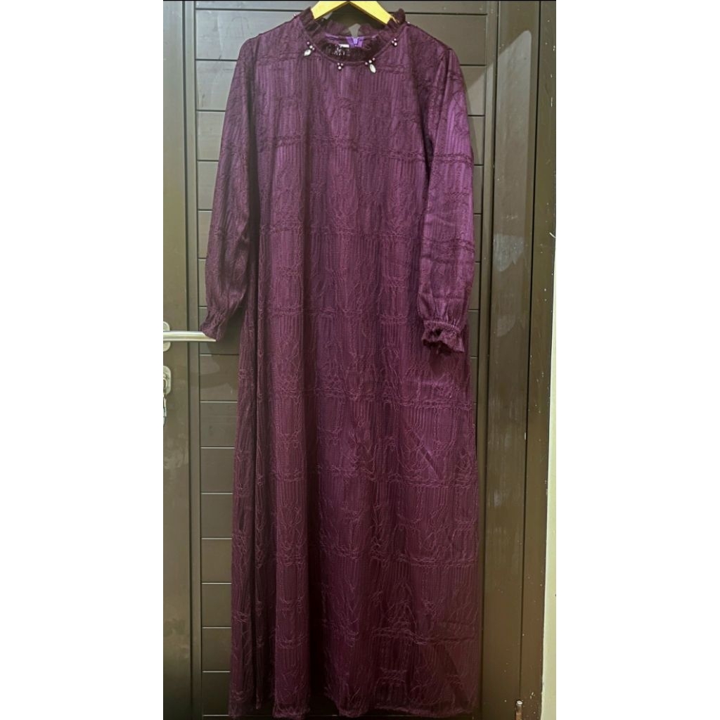 [PRELOVED] WELLY BOUTIQUE - SYIFA DRESS BURGUNDY Sz XL