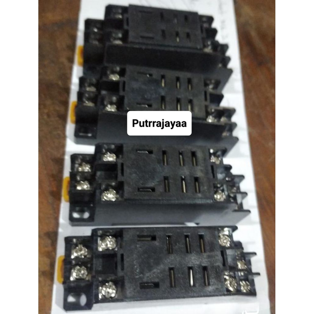 Soket Socket Relay Ly2n 8 Pin 8 Kaki / Soket Relay 8 Pin Ptf08a