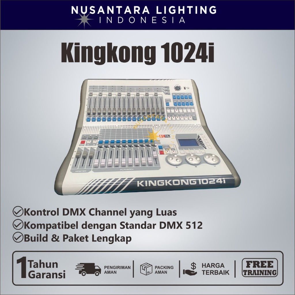 Mixer KingKong 1024i Original termasuk hardcase / mixer lighting kingkong