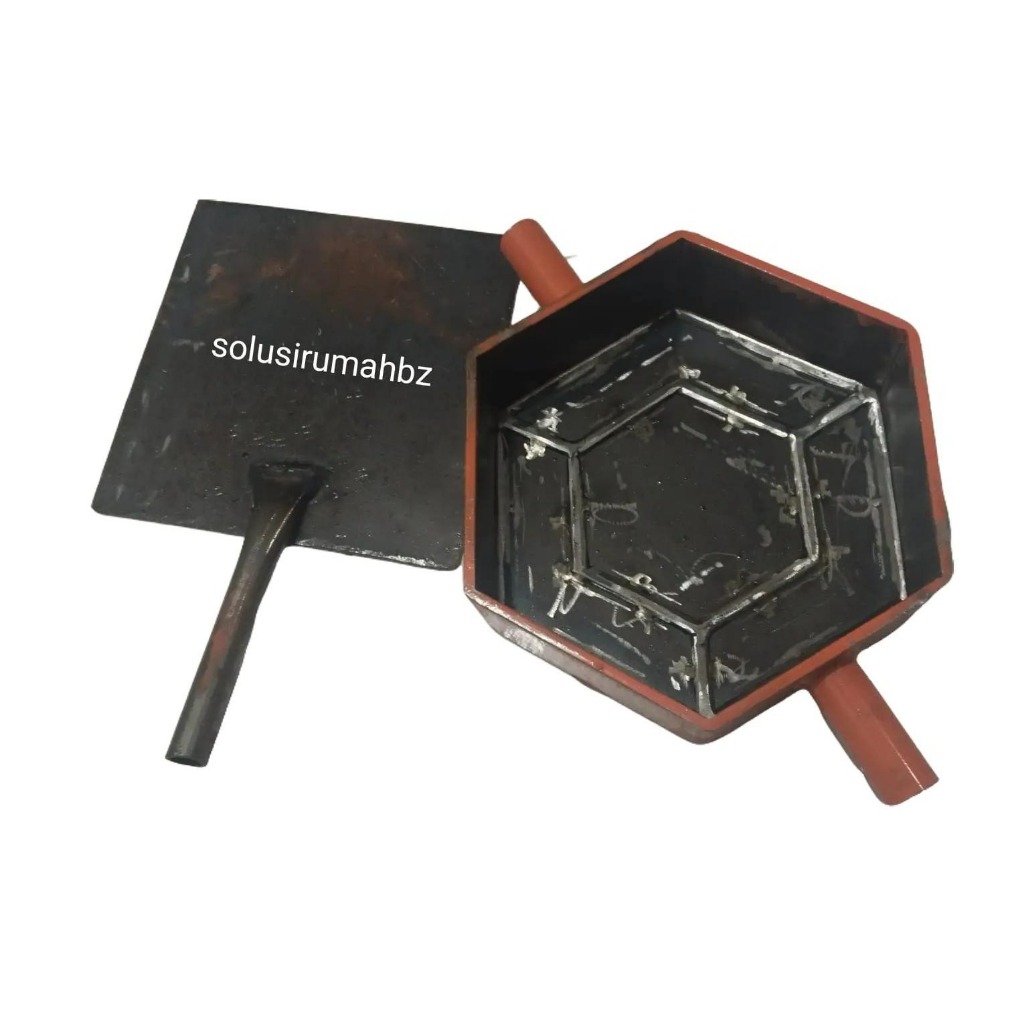 CETAKAN PAVING BESI SEGI ENAM