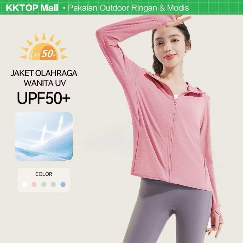 [PRELOVED NEW] KKTOP - Jaket Hoodie Jumper Polos Unisex Pria - Wanita Breathable Cepat Kering Size M