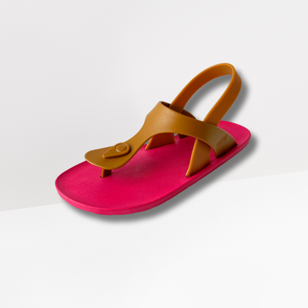 Moo Chuu MC09 Sandal Unisex Tapak Pink - Pilihan Tali dan Size
