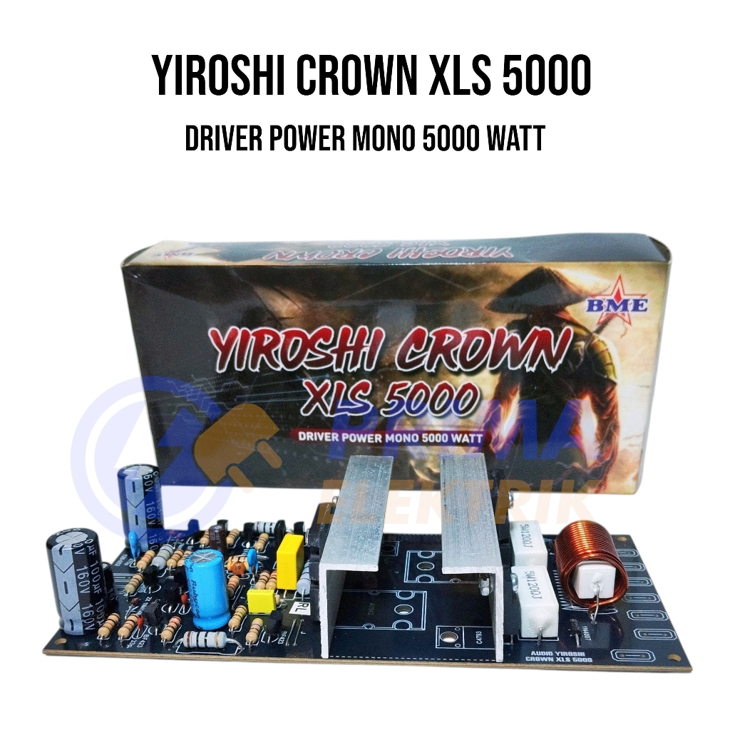 KIT DRIVER POWER MONO 5000 WATT YIROSHI CROWN XLS 5000 - Kit Power Lapangan Super High Power