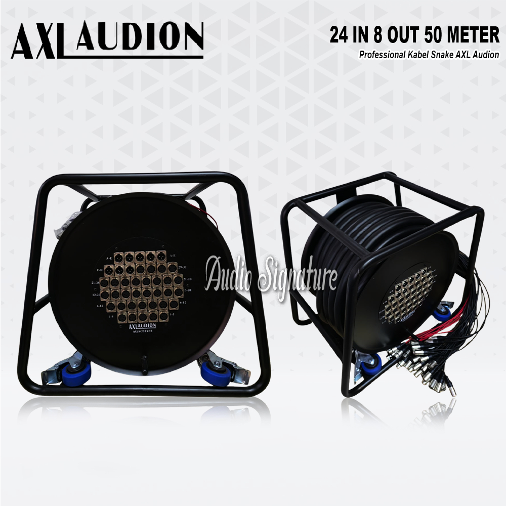Kabel Snake | Snake Cable AXL AUDION 32 Channel 24 Input 8 Output 50 Meter Rol