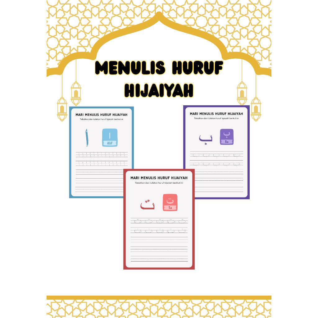 Huruf Hijaiyah Belajar Menulis Huruf Hijaiyah untuk Anak