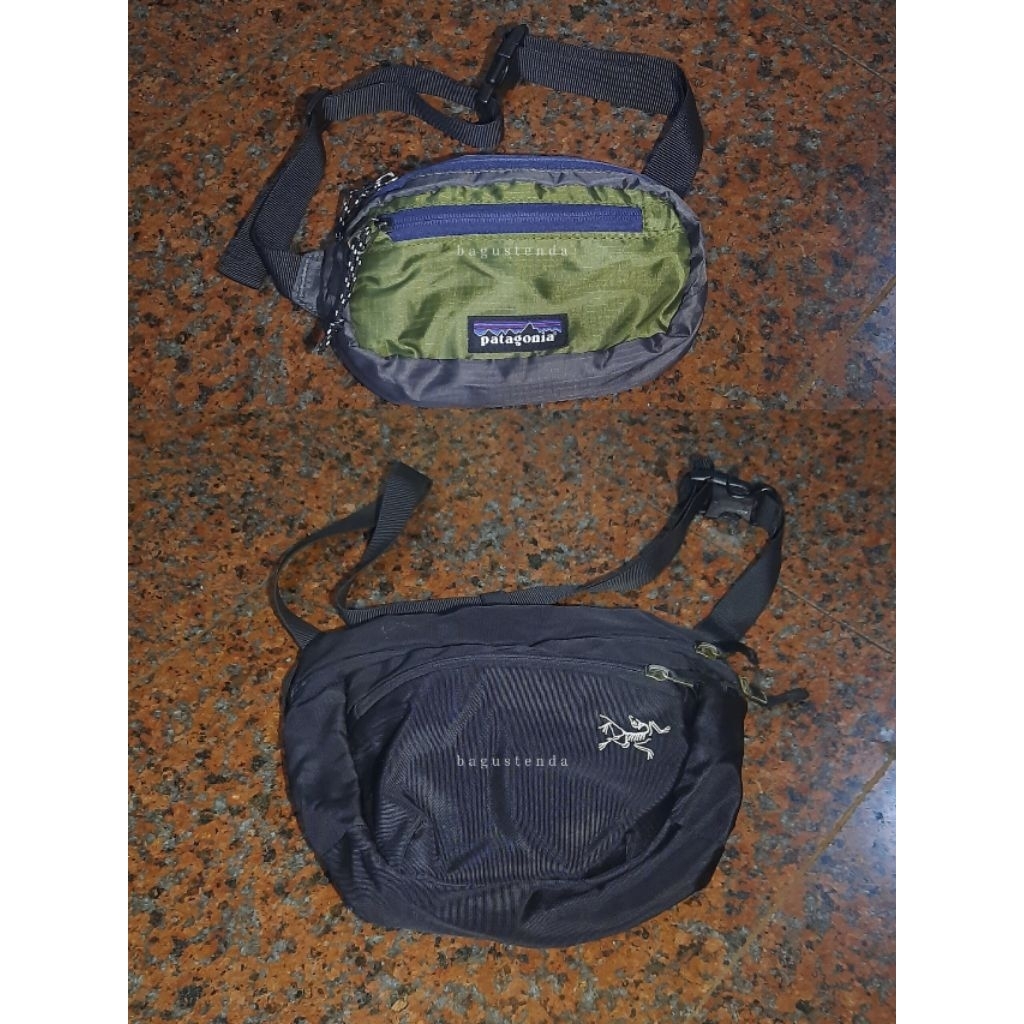 Waist Bag PATAGONIA Black Hole ARCTERYX Mantis preloved tas pinggang slempang sling bag outdoor gunu