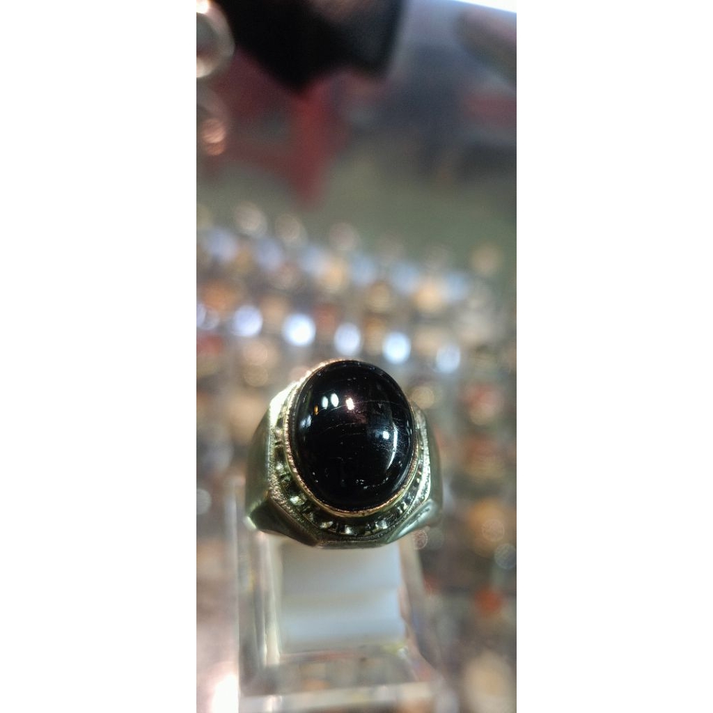 Cincin Batu Fosil kelor (Natural)