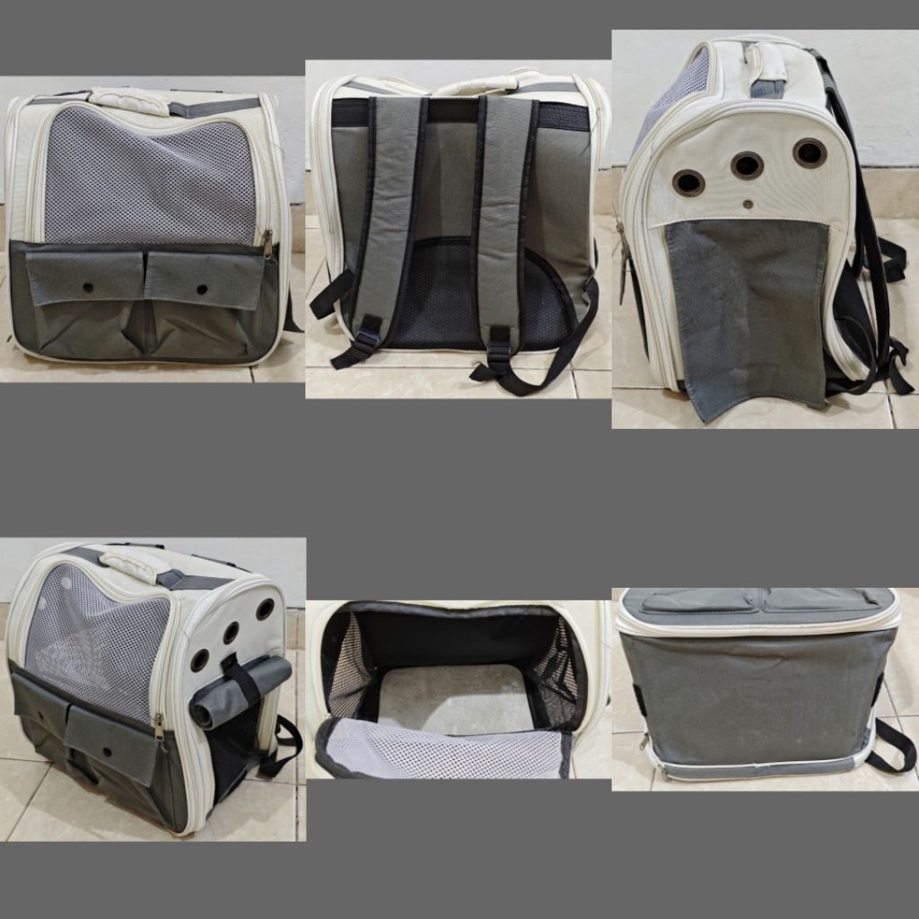 pet cargo tas kucing bekas second murah