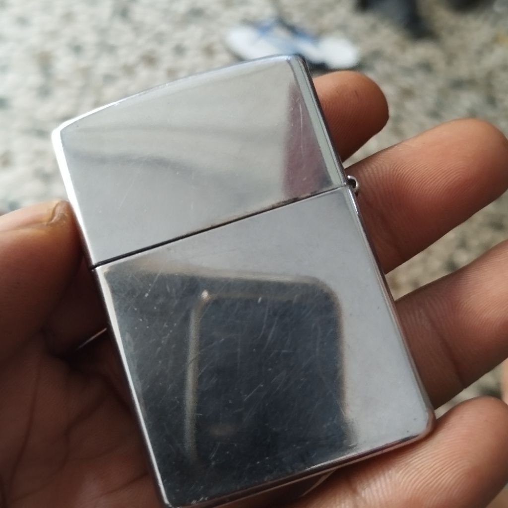korek zippo polos original asli polos tahun 2012