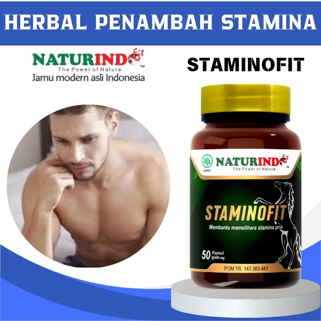 STAMINOFIT OBAT STAMINA PRIA WANITA STAMINA TUBUH DAYA TAHAN TUBUH DEWASA HERBAL NATURINDO