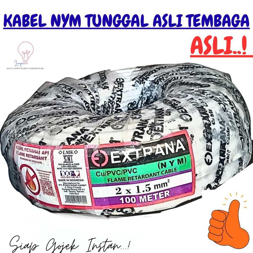 Kabel Listrik Extrana NYM 2x1,5 / Kabel Listrik 2 x 1,5 100M