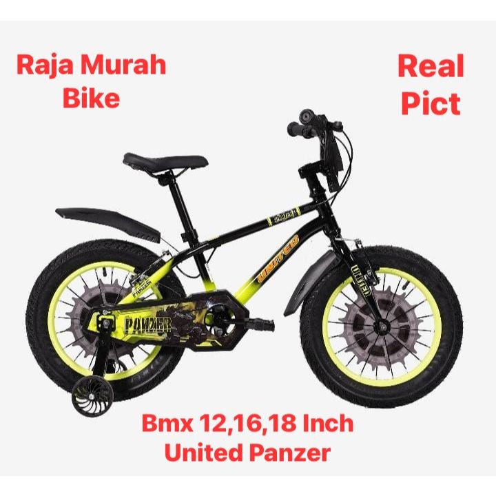 Sepeda Anak Laki Laki Bmx 18 Inch United Panzer Sepeda Bmx United Panzer 18 Inch