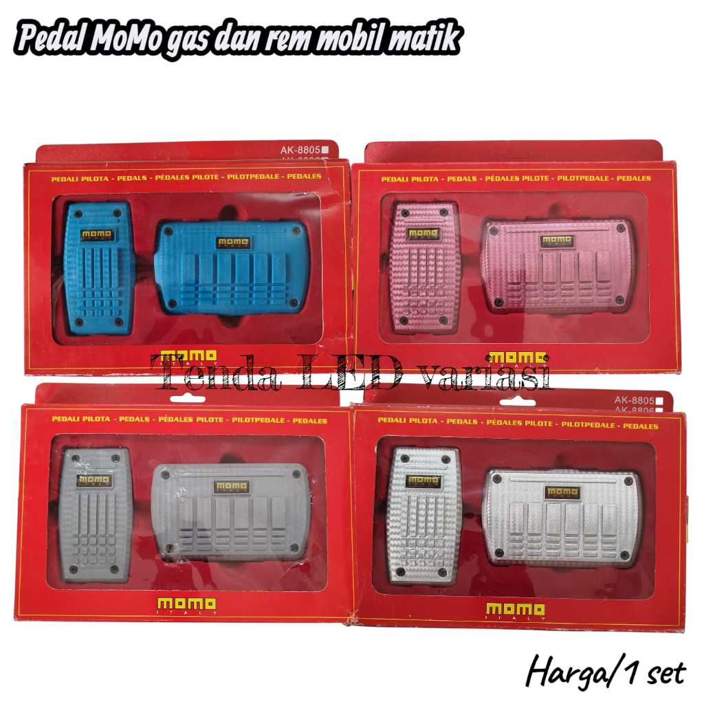 Pedal Mobil / Cover Pedal Mobil / Aksesoris Pedal Mobil Matic  Merk MOMO