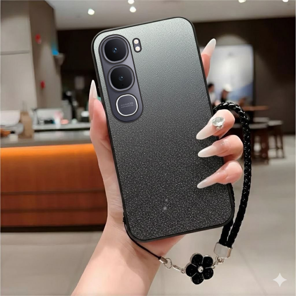 Case VIVO Y21d Glitter Shimmer Luxury Softcase FREE LANYARD