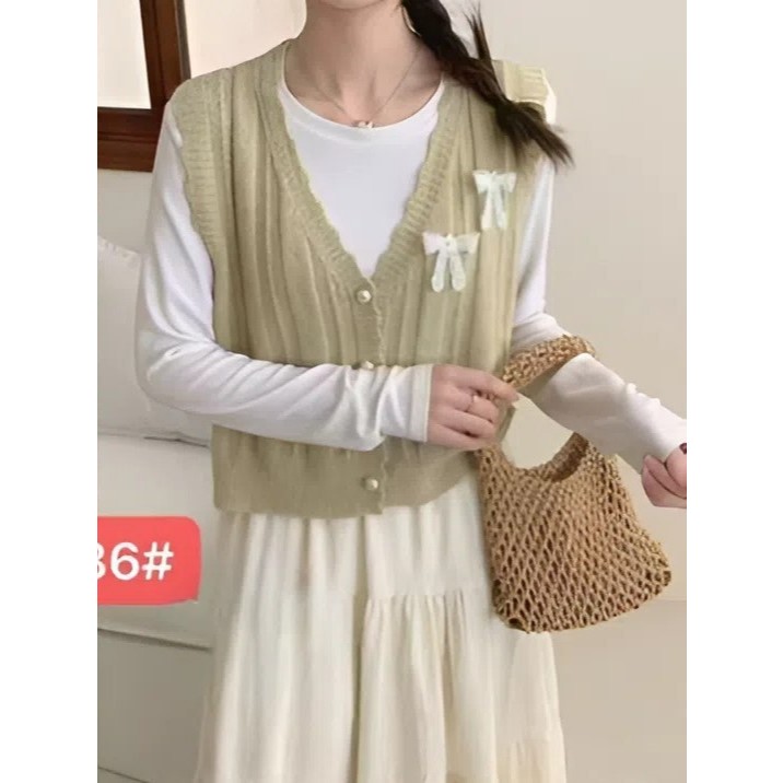 Vest Wanita Terbaru YZ #2336 Casual Trendi Atasan Kekinian Korea Premium Nyaman Outer Bahan Katun Fo