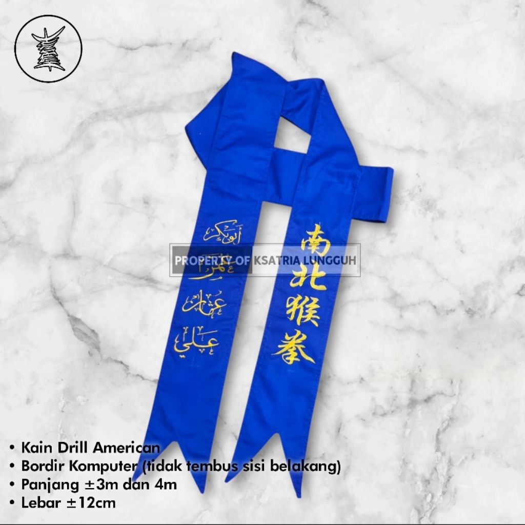 Sabuk Biru IKSPI Kera Sakti Kain Drill by Ksatria Lungguh