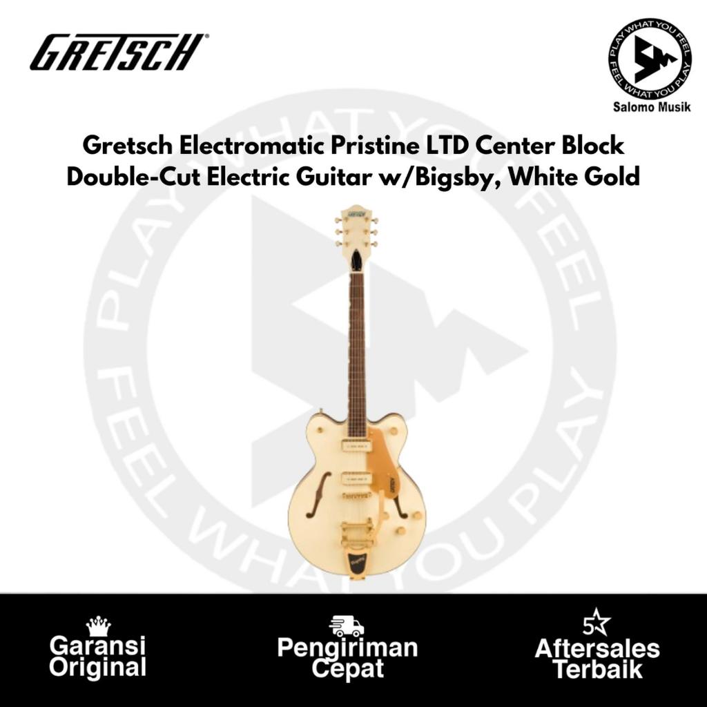Gitar Elektrik Gretsch Electromatic Pristine LTD Center Block Double Cut Bigsby White Gold Original
