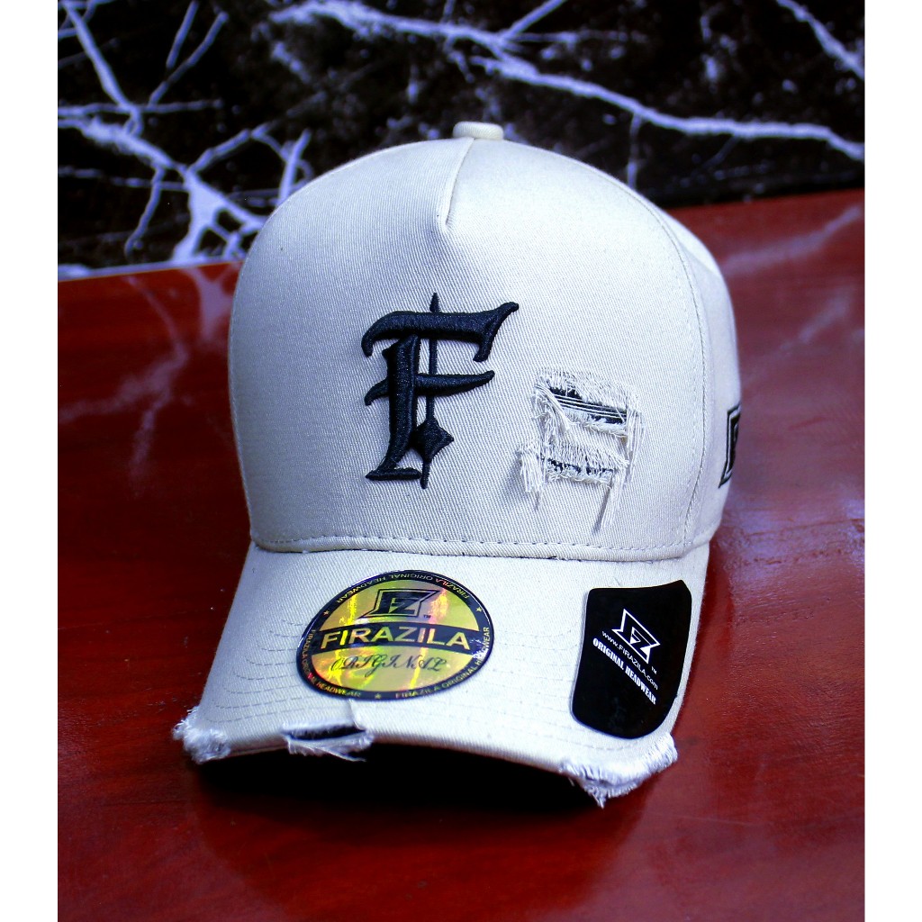 Topi PREMIUM FIRAZILA sobek hitam