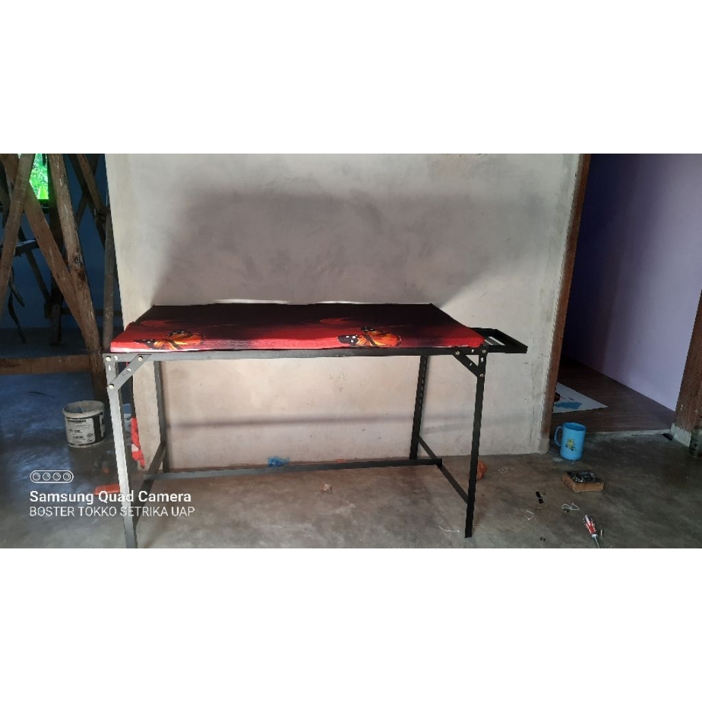 meja setrika uap lengkap dengan busa