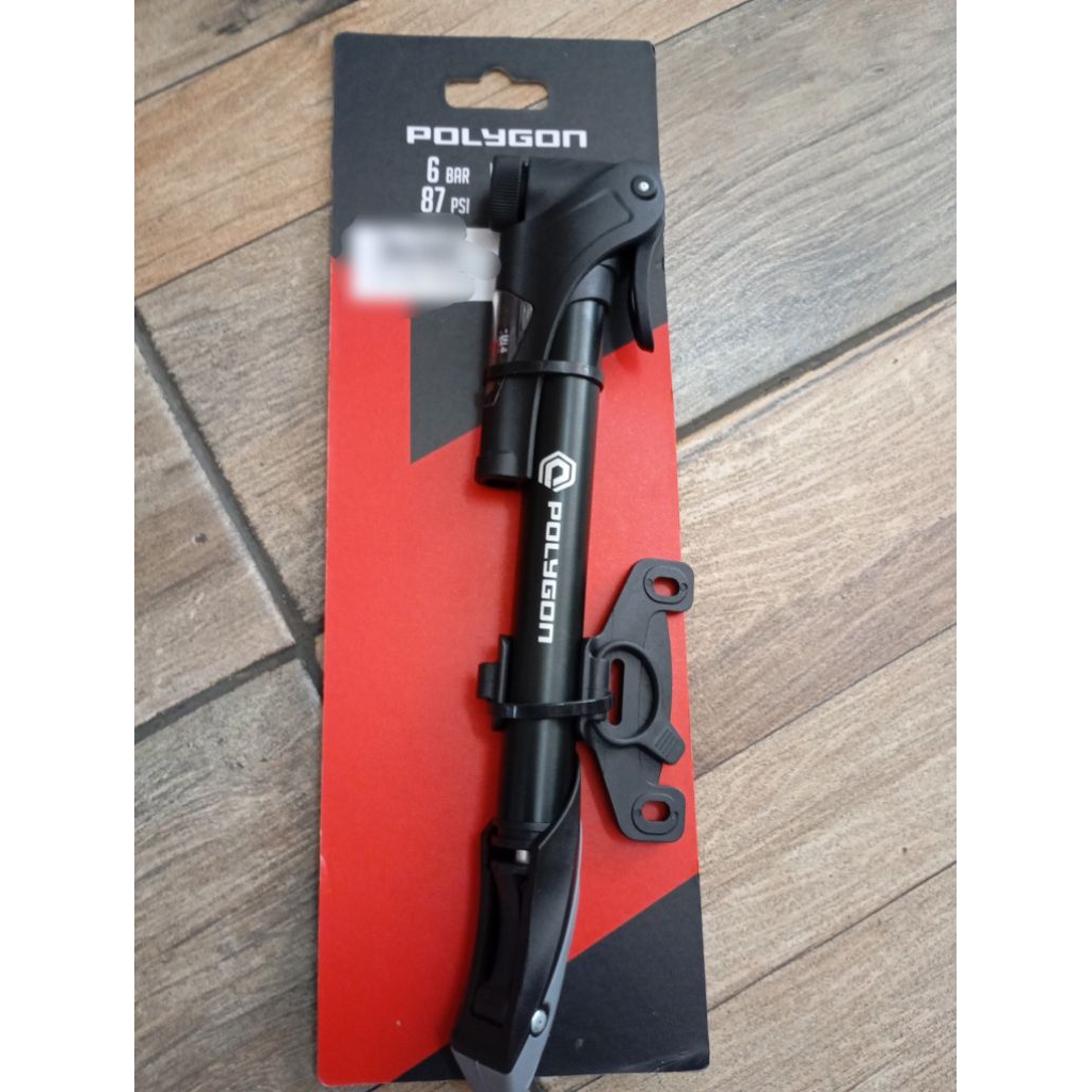 POLYGON POMPA ANGIN BAN SEPEDA PORTABLE ALLOY SMART HEAD 87 PSI 6 BAR