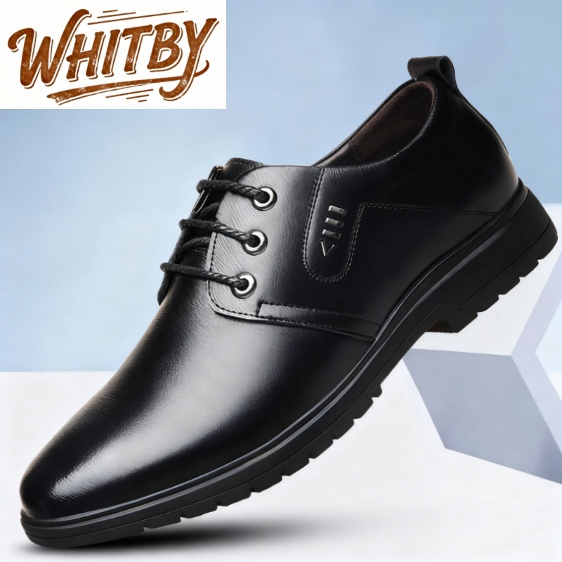 WHITBY Sepatu kulit pria Korea, sepatu bisnis, sepatu kulit formal, sepatu pernikahan, sepatu kantor