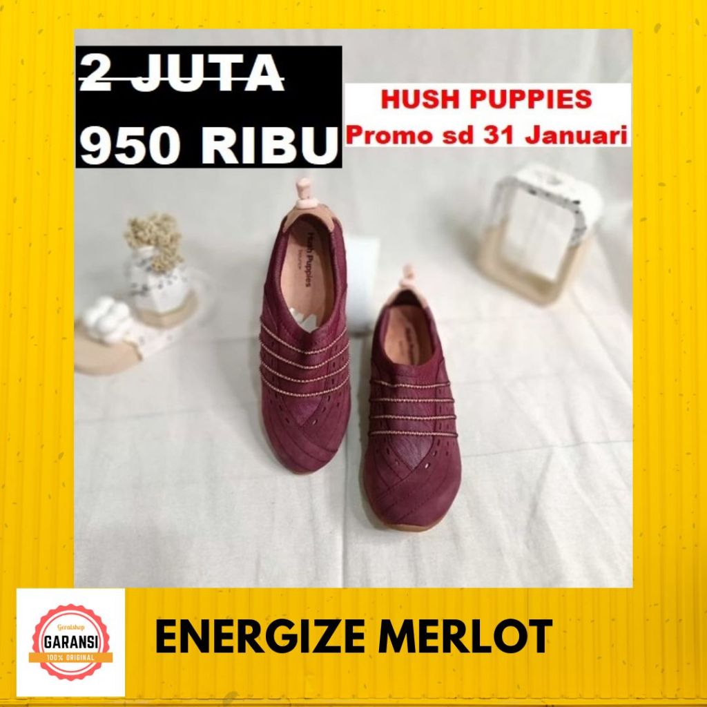 Sepatu Hush Puppies Seri ENERGIZE 100% Original Store