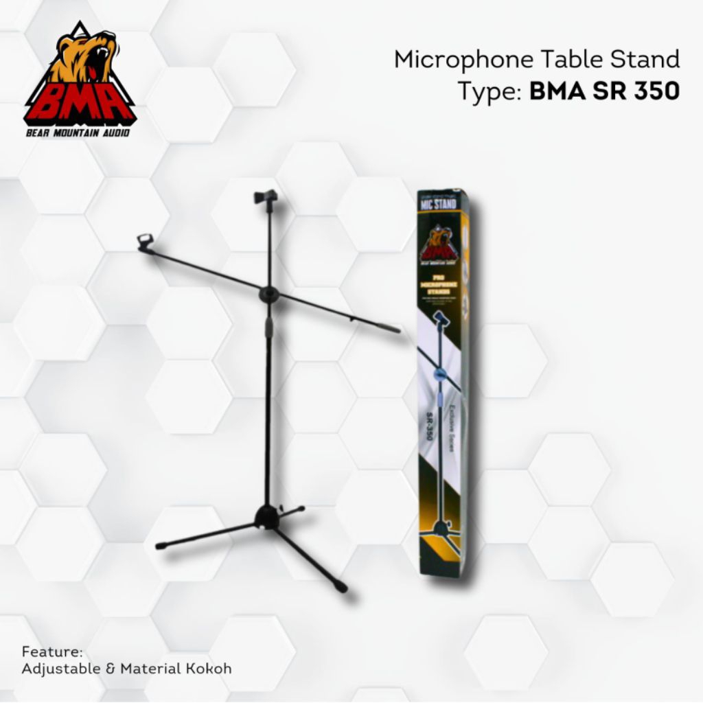STAND MICROPHONE / BMA SR-350 / EXCLUSIVE SERIES / PRO MICROPHONE STAND