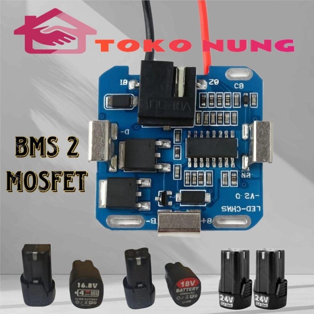 BMS BOR BATERAI 4S 2MOSFET 16.8V 18V 24V MODUL BMS BATRE 4CELL BISA UNTUK SEGALA MERK UNIVERSAL
