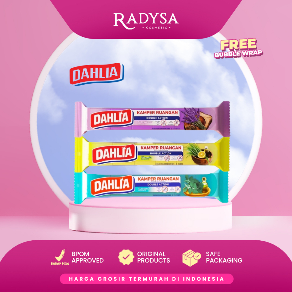 RADYSA - Dahlia Kamper Aromatic Scent - Yellow K316AY  & Purple K316 Floral