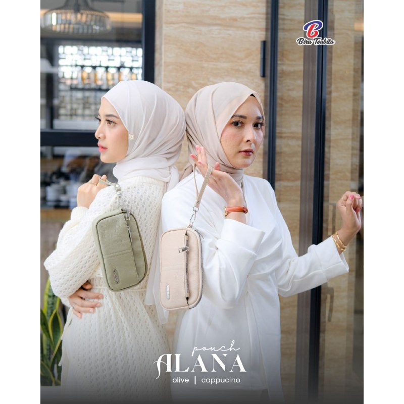 Biru Tsabita Pouch Alana Dompet Wanita Rekomendasi Pouch Wanita