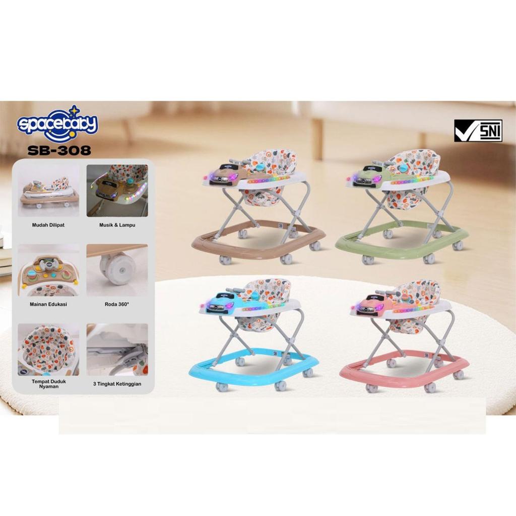 SpaceBaby Baby Walker SB-308 / Baby Walker / Apolo Bayi