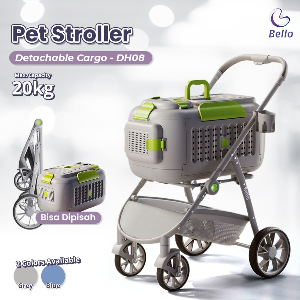 BELLO Pet Stroller Detachable Cargo DH08
