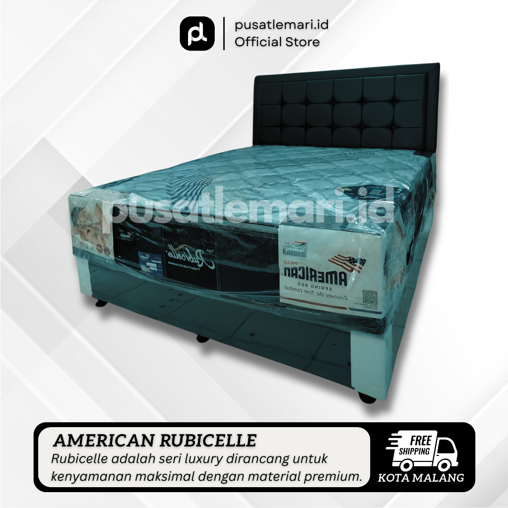 American Kasur Springbed Pocket Rubicelle Pocket Foam Enchasment 120x200 140x200 160x200 180x200