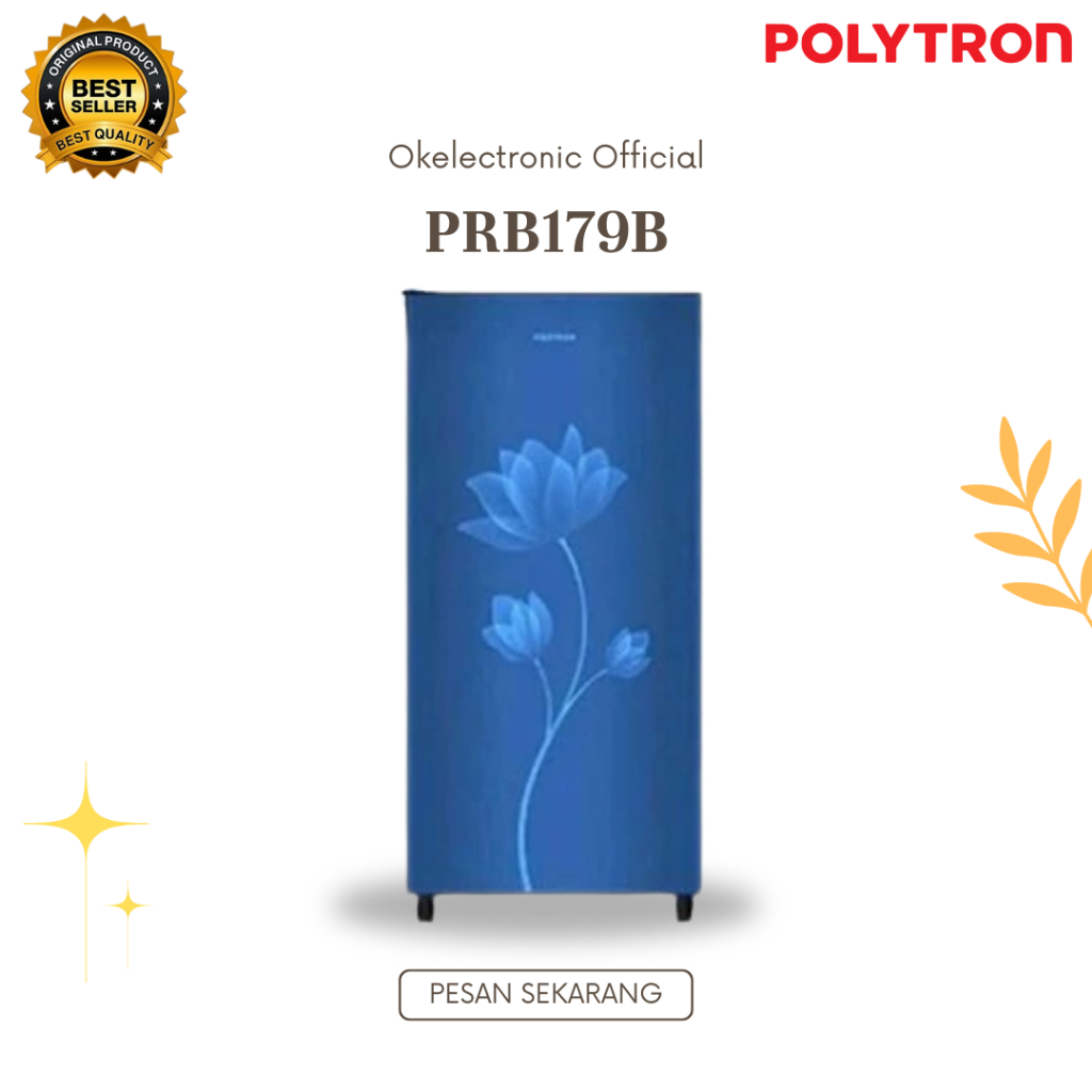 POLYTRON KULKAS 1 PINTU PRB-179B 170L/PRB-179B/PRB179B/POLYTRON/KULKAS 1 PINTU ORIGINAL BERGARANSI
