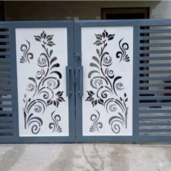 pagar rumah plat cutting mewah elegan