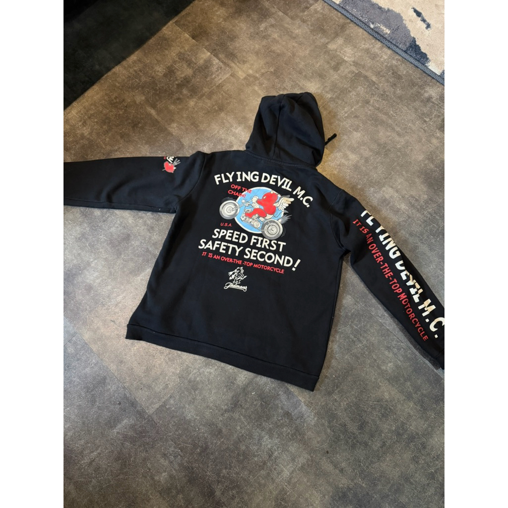 Jaket hoodie motor ted company tedman bikers jacket