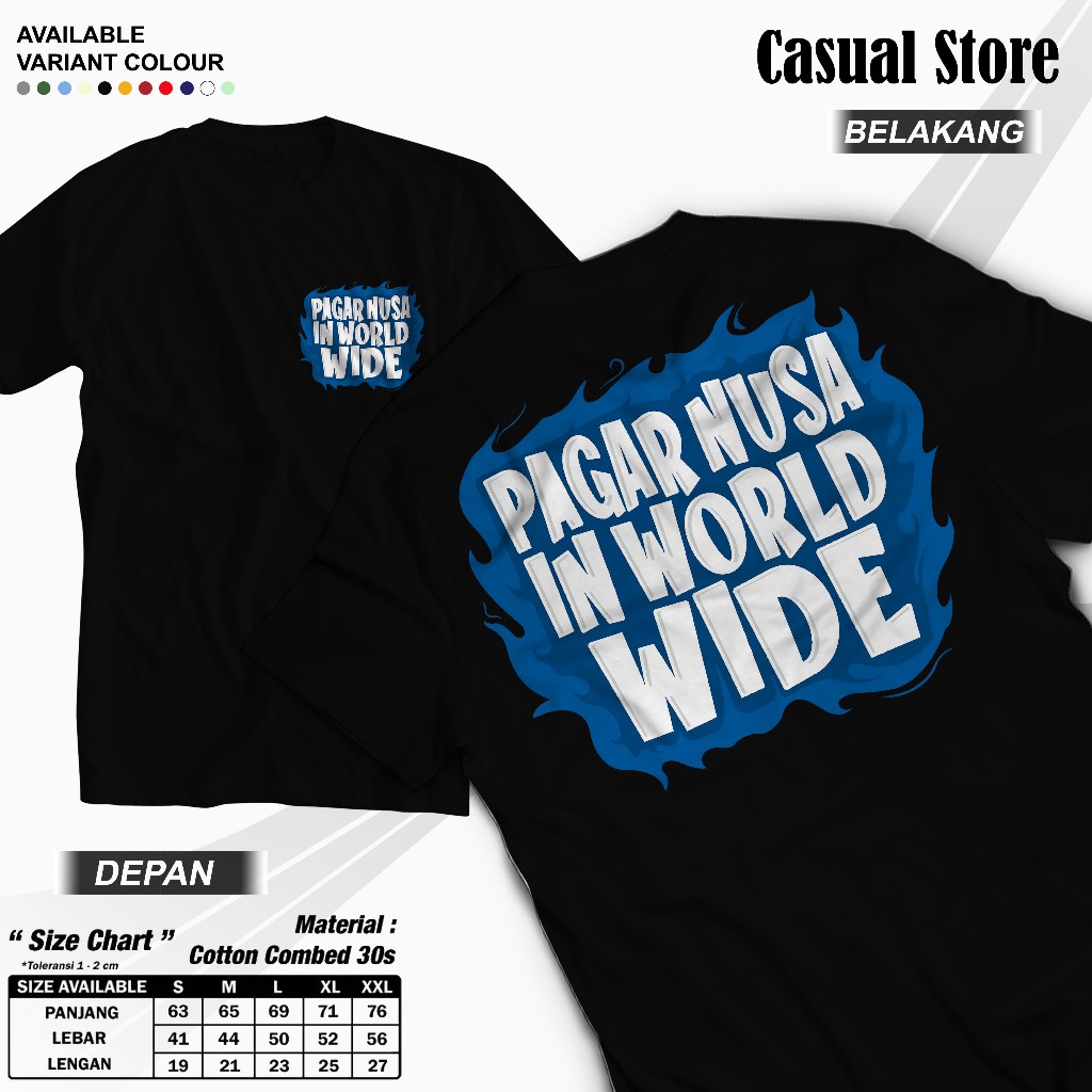 Kaos PAGAR NUSA 1986 PN In World Wide