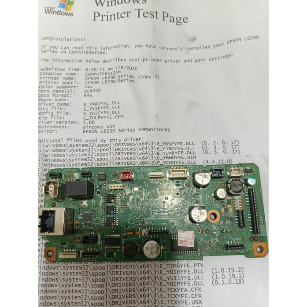 Mainboard printer Epson L6290