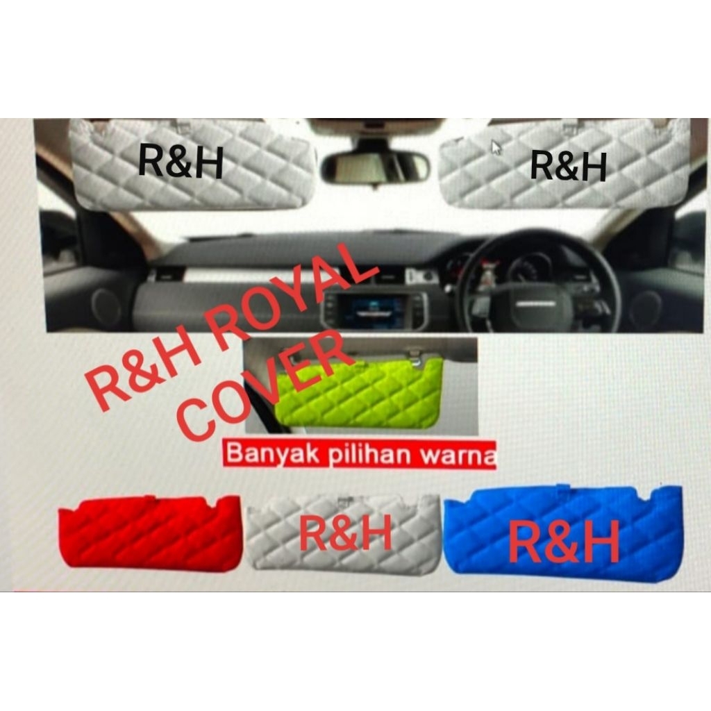 Bungkus penututup Sunvisor Anti silau, motif jahit wajik Nissan March