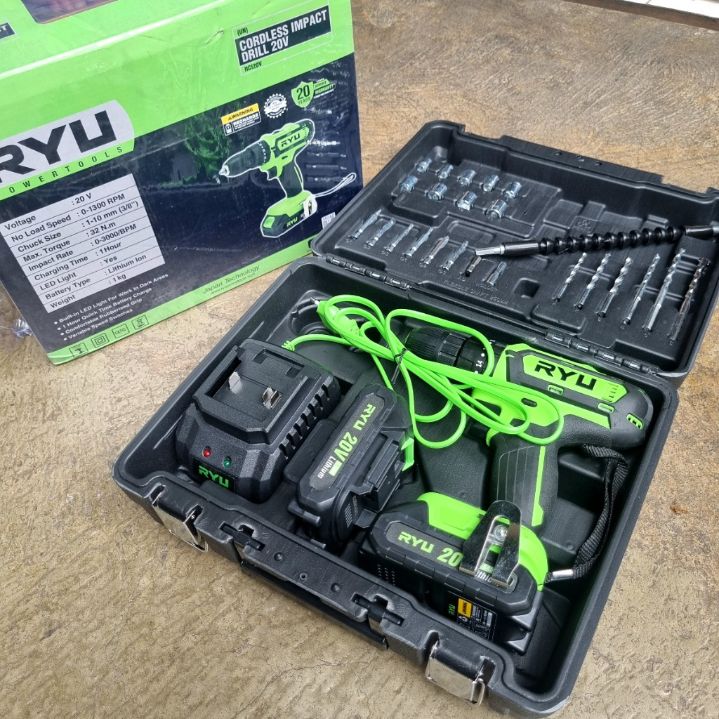 BOR BATERAI IMPACT 20V 3/8" Li-ion RYU
