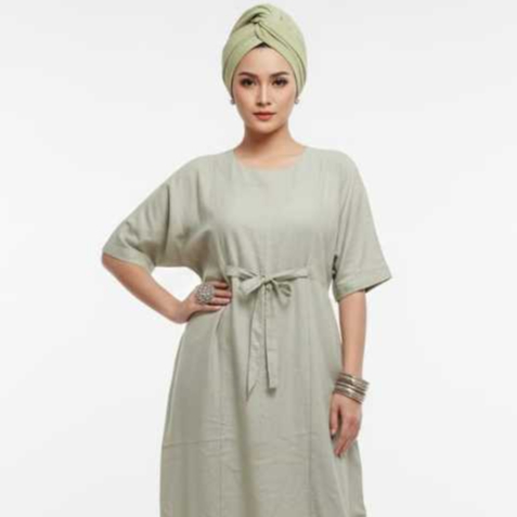Eprise Kaftan N - KP280B Green | Gaun Maxi Wanita Muslim | Dress Kaftan | Dress Lebaran