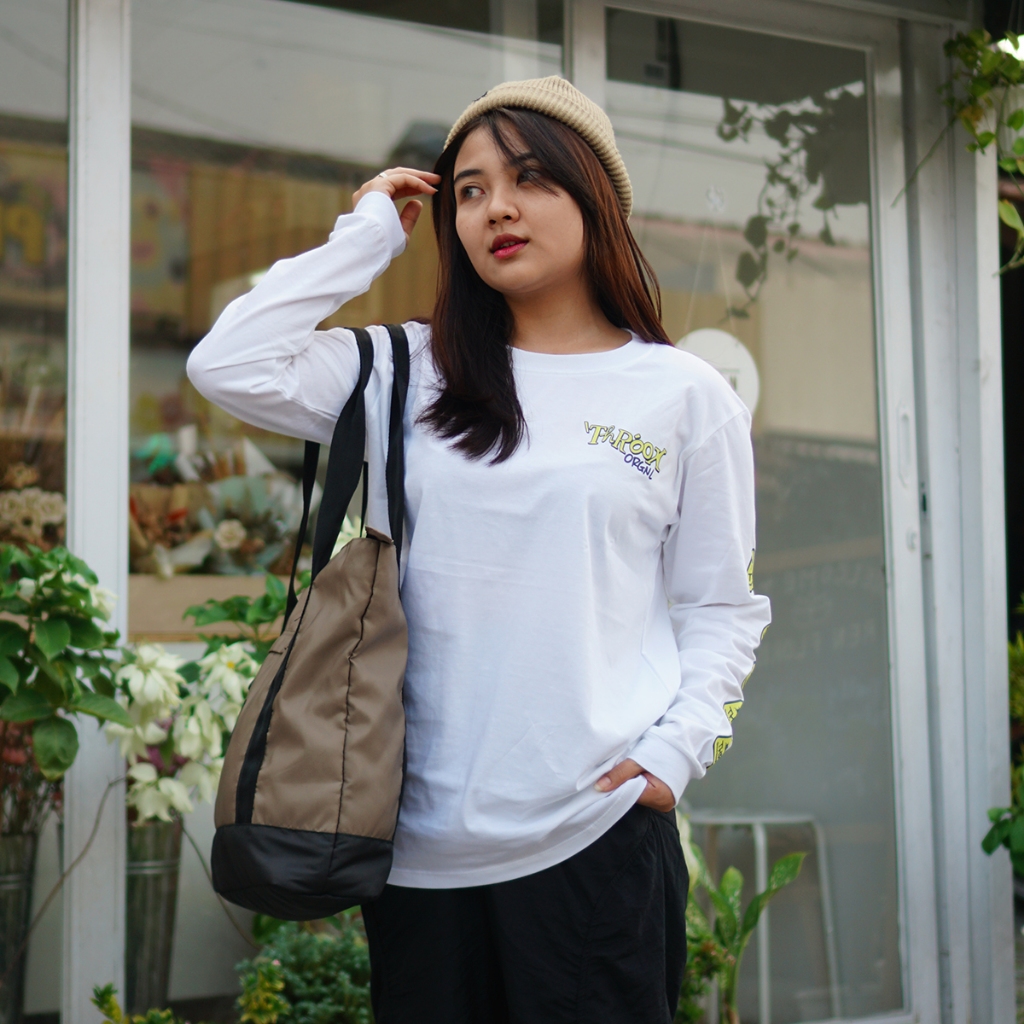 Throox Longsleeve || Throox Kaos Lengan Panjang Pulisic White