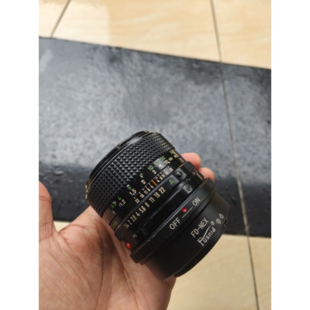 Canon FD 50mm f1.4 mount Sony