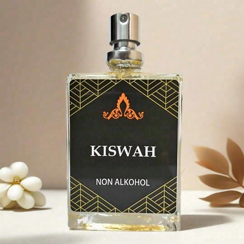 Minyak Wangi Kiswah Parfum Ibadah Sholat Bibit Arab Saudi Murni Non Alkohol 35ml minyake kiswah Kain