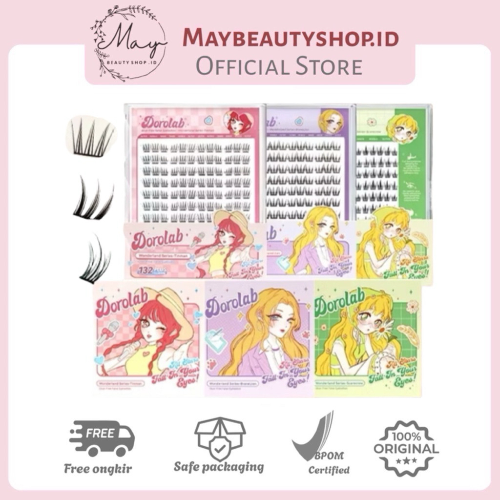 DOROLAB No Need Glue Eyelashes Wonderland Bulumata Palsu
