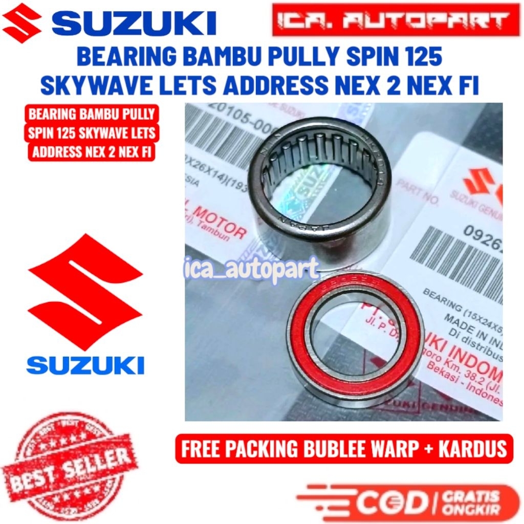 Bearing pully spin 125 skydrive hayate lets address nex 2 fi Bearing bambu pully spin 125